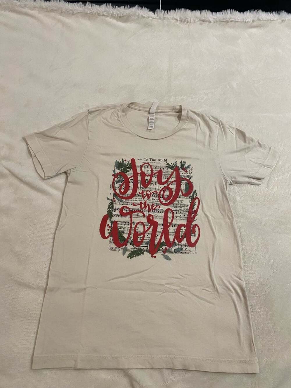 Bella+Canvas Joy to the World Christmas Graphic T-Shirt